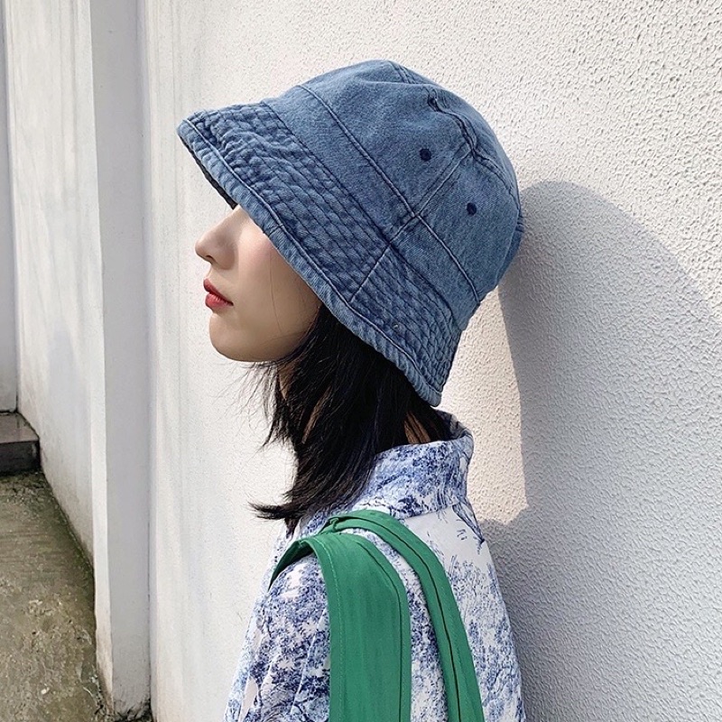 Nón bucket jean unisex( Hình Thật) loại đẹp