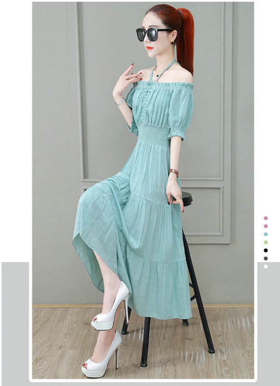 Đầm Dài Tay Phong Cách Hàn Quốc 2021 Dành Cho Nữ | BigBuy360 - bigbuy360.vn