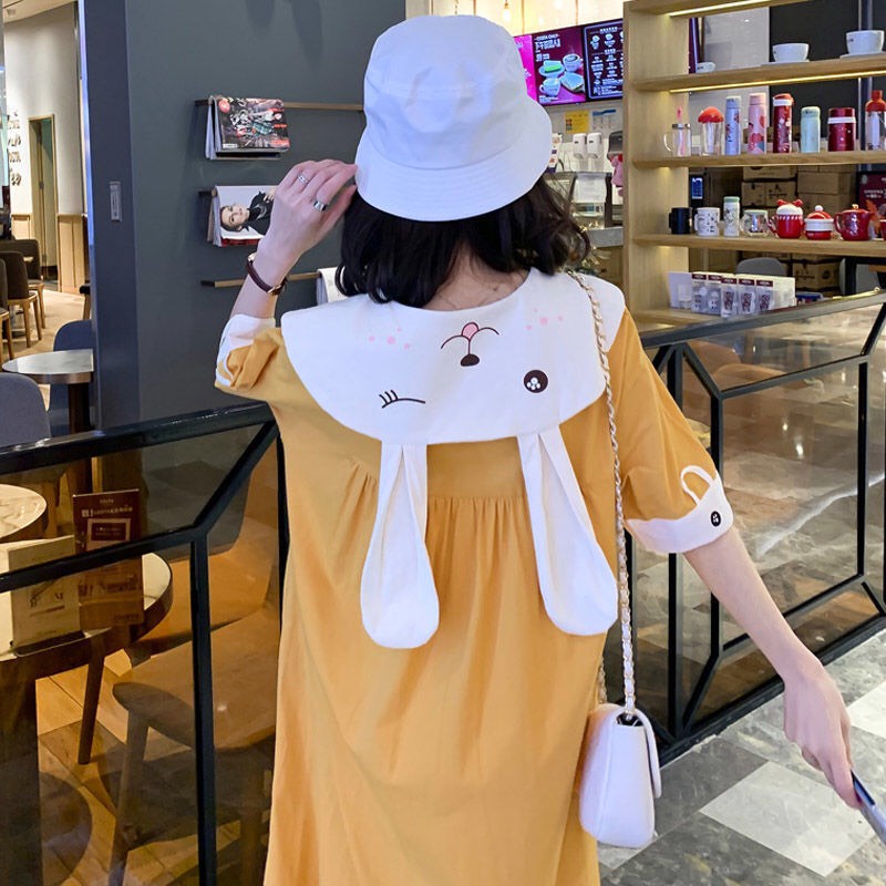 Váy cotton mặc nhà kute Váy bầu cotton cute 𝐕𝟏𝟑𝟒