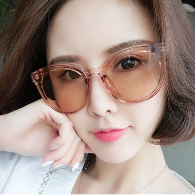 Korean Brand Designer Vintage Cat Eye Women Sunglasses Oversized Female Eyewear