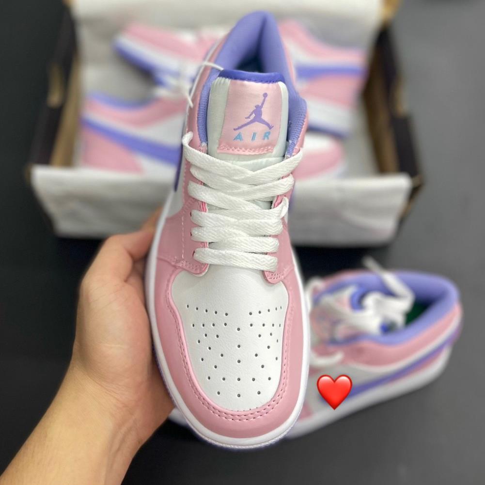 Giày Sneaker Jordan 1 Hồng Logo Tím , Giày Jordan 1 Tím  thể Thao Nam Nữ Thấp Cổ Full Phụ Kiện | BigBuy360 - bigbuy360.vn