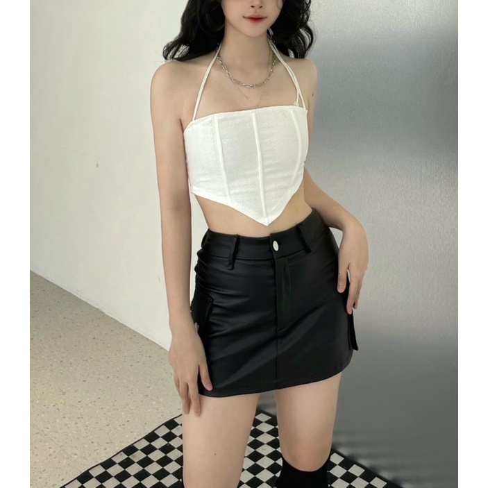 Keisha Skirt / chân váy da