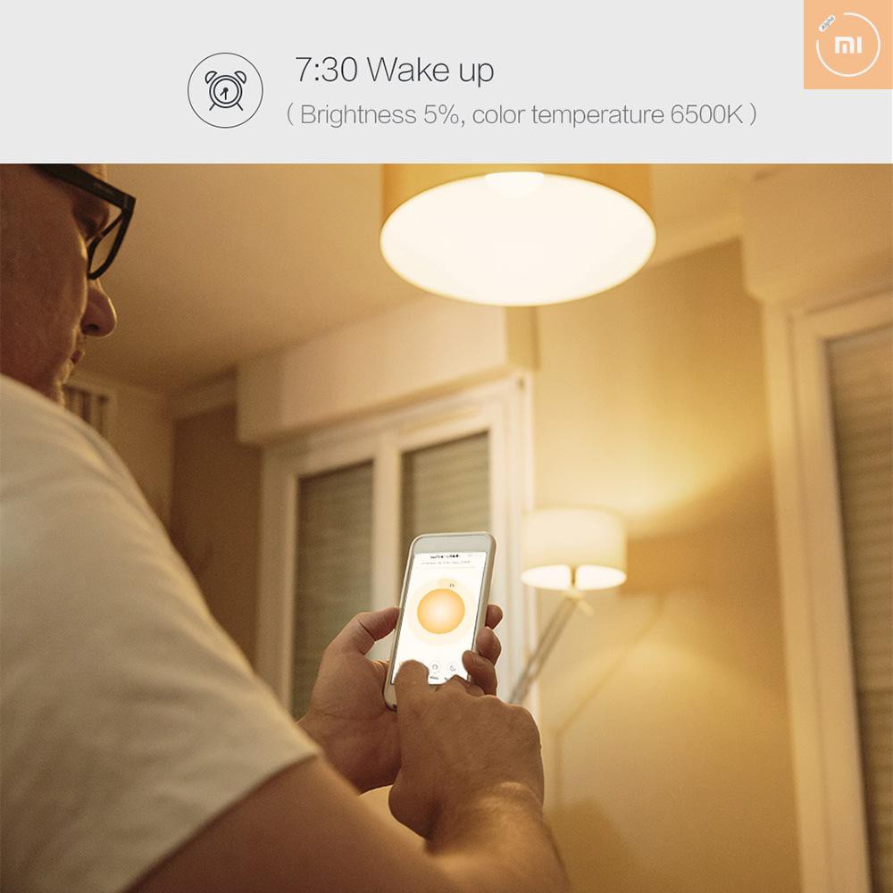 A&M Xiaomi Aqara ZNLDP11LM LED Light Bulb 9W 2700K~6500K 806lm Dimmable Brightness Soft White Light Smart LED Lamp Light Household Devices Home Kit Work for Mijia Siri Google Voice App Remote Control 220-240V