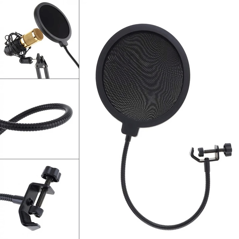 Chân kẹp mic và màng lọc thu âm Microphone NB35 - Giá đỡ kẹp bàn HSON gắn micro livestream
