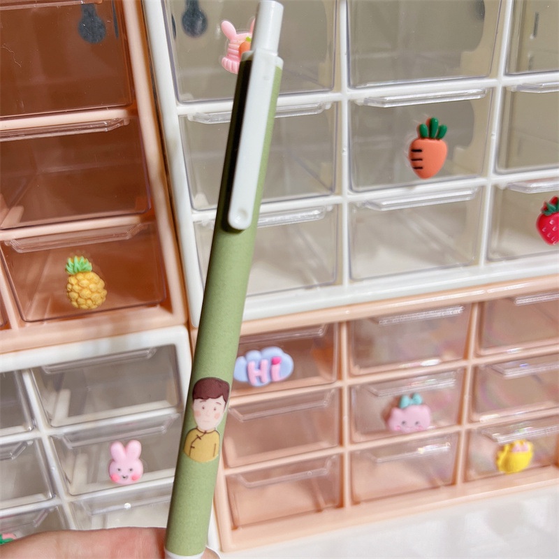 Set 6 bút mực đen ngòi 0.5mm dễ sử dụng nhanh khô phong cách Trung Hoa dành cho học sinh