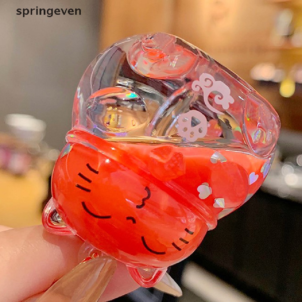 Móc Khóa Hình Mèo May Mắn Đính Pha Lê Xinh Xắn