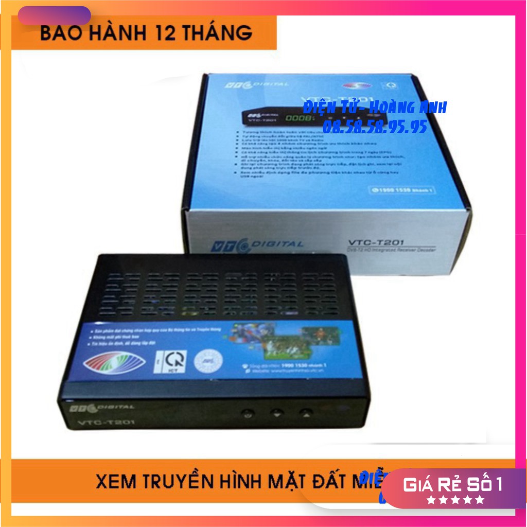 Đầu thu kỹ thuật số DVD -T2. VTC T201- giá tốt