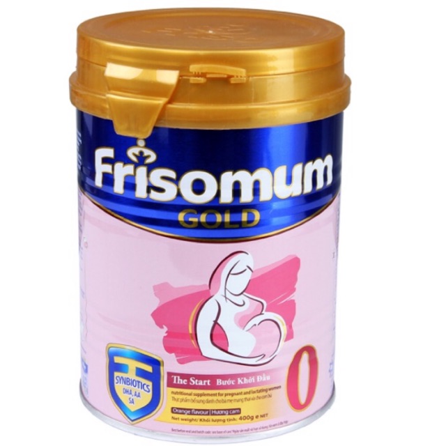 2 lon Sữa bầu Friso mum DualCare+ 400g (cam, vani)