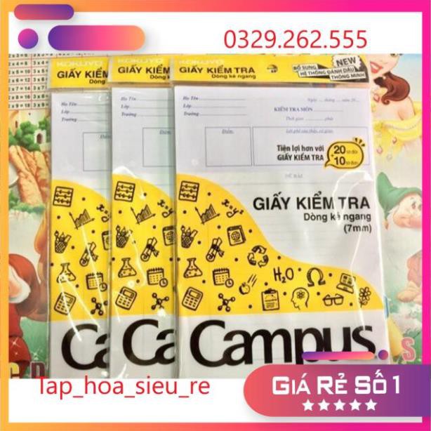 (Rẻ Vô địch) Giấy kiểm tra kẻ ngang Campus có tờ đơn