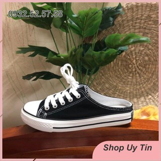 Giày sục vàng, đen, trắng