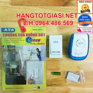 Chuông cửa không dây ATA AT-913 chính hãng khuyến mãi giảm giá 49% bảo hành 12 tháng 1 đổi 1