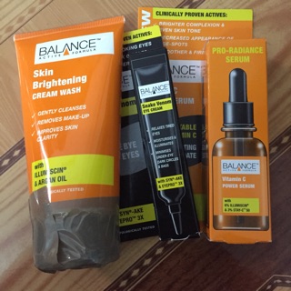Combo serum, kem mắt, sữa rửa mặt Balance