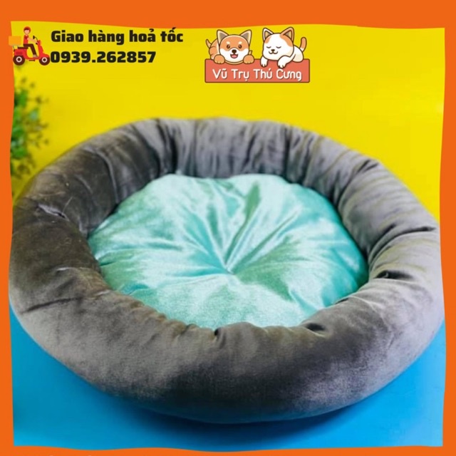 Nệm ngủ cho chó mèo giá rẻ, đệm cho thú cưng giá rẻ đường kính 40cm