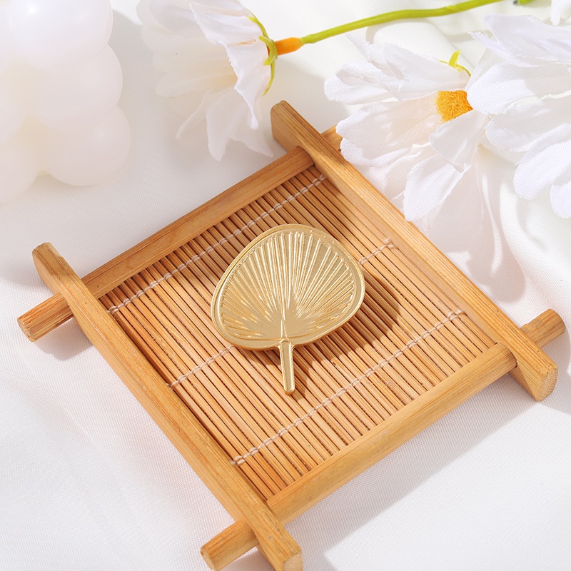 Ghim cài áo Qihe Jewelry hình chiếc quạt sáng tạo thời trang cho nữ