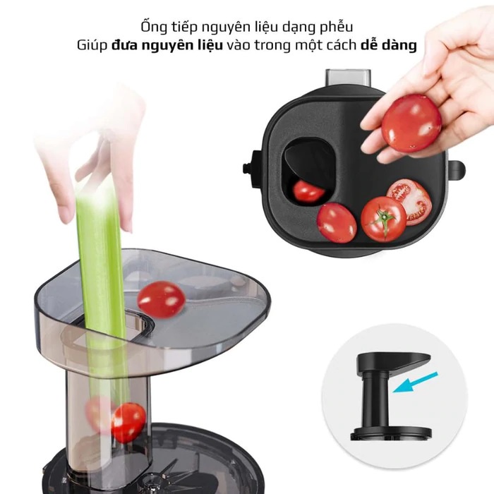 Máy Ép Chậm Olivo SJ210 Dễ Dàng Vệ Sinh An Toàn Cho Sức Khỏe - Hàng Chính Hãng Bảo Hành 24 Tháng