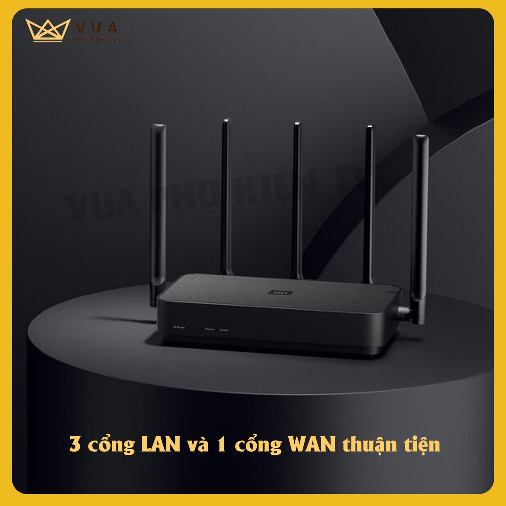 [SÓNG CỰC MẠNH]Router Wifi xiaomi 4 Pro chuẩn Wifi 5 - 2 4ghs -5 ghz -Chính hãng - Vua Phụ Kiện TV