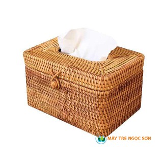 Hộp giấy mây xiên, đẳng cấp hộp đựng giấy phòng khách, phòng ăn