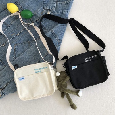 Túi canvas đeo vai thiết kế đơn giản hợp thời trang