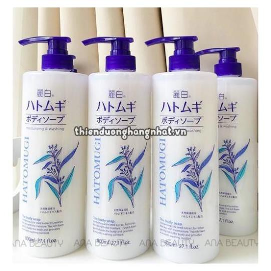 [FreeShip – hàng Auth]  Sữa Tắm Hạt Ý Dĩ HATOMUGI Trắng Da Nội Địa Nhật 800ml | BigBuy360 - bigbuy360.vn