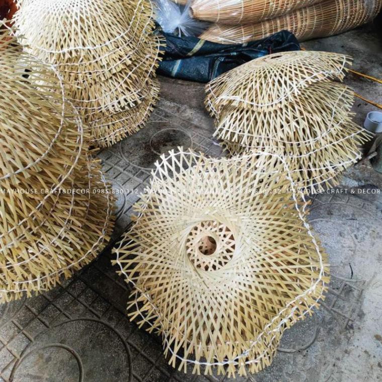 Cơ sở sx đèn mây tre đèn tre đèn lồng tre đèn thả mây tre giá từ 50k tùy mẫu mã