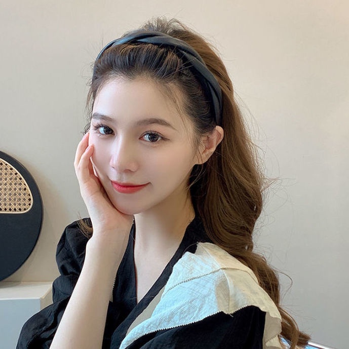 Băng Đô Cài Tóc Màu Cà Phê Đen Thời Trang Mùa Hè 2022