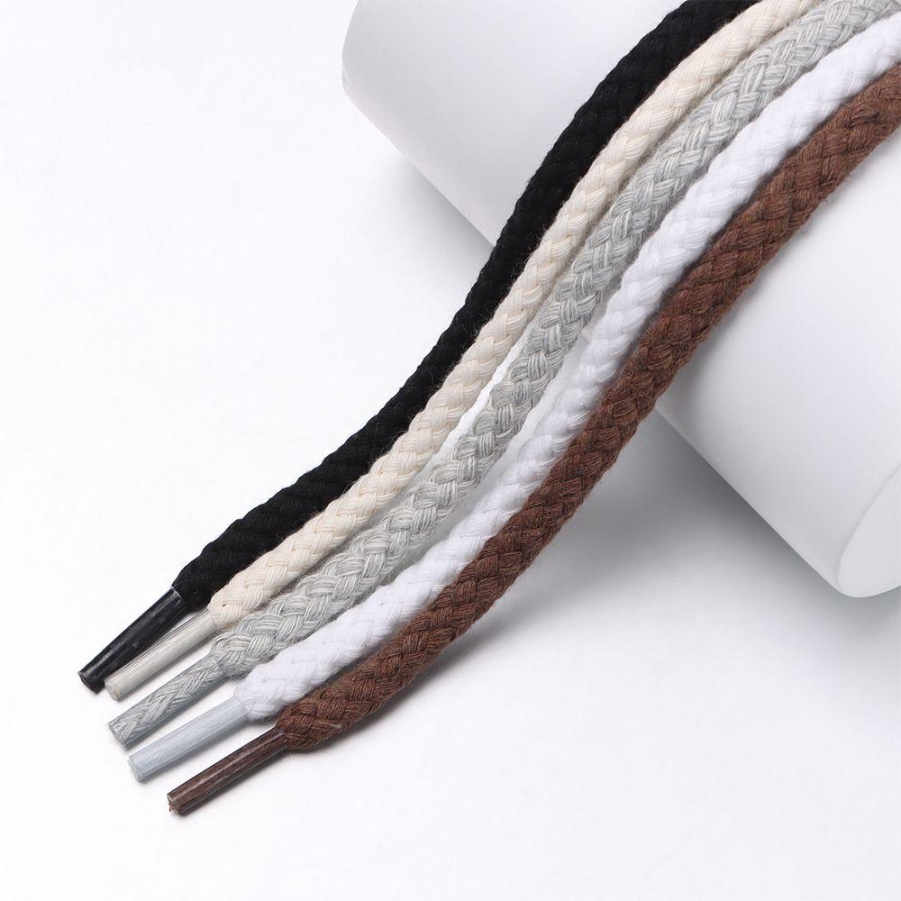 Dây giày thể thao bằng vải lanh cotton kiểu tròn thời trang nhiều màu sắc tùy chọn