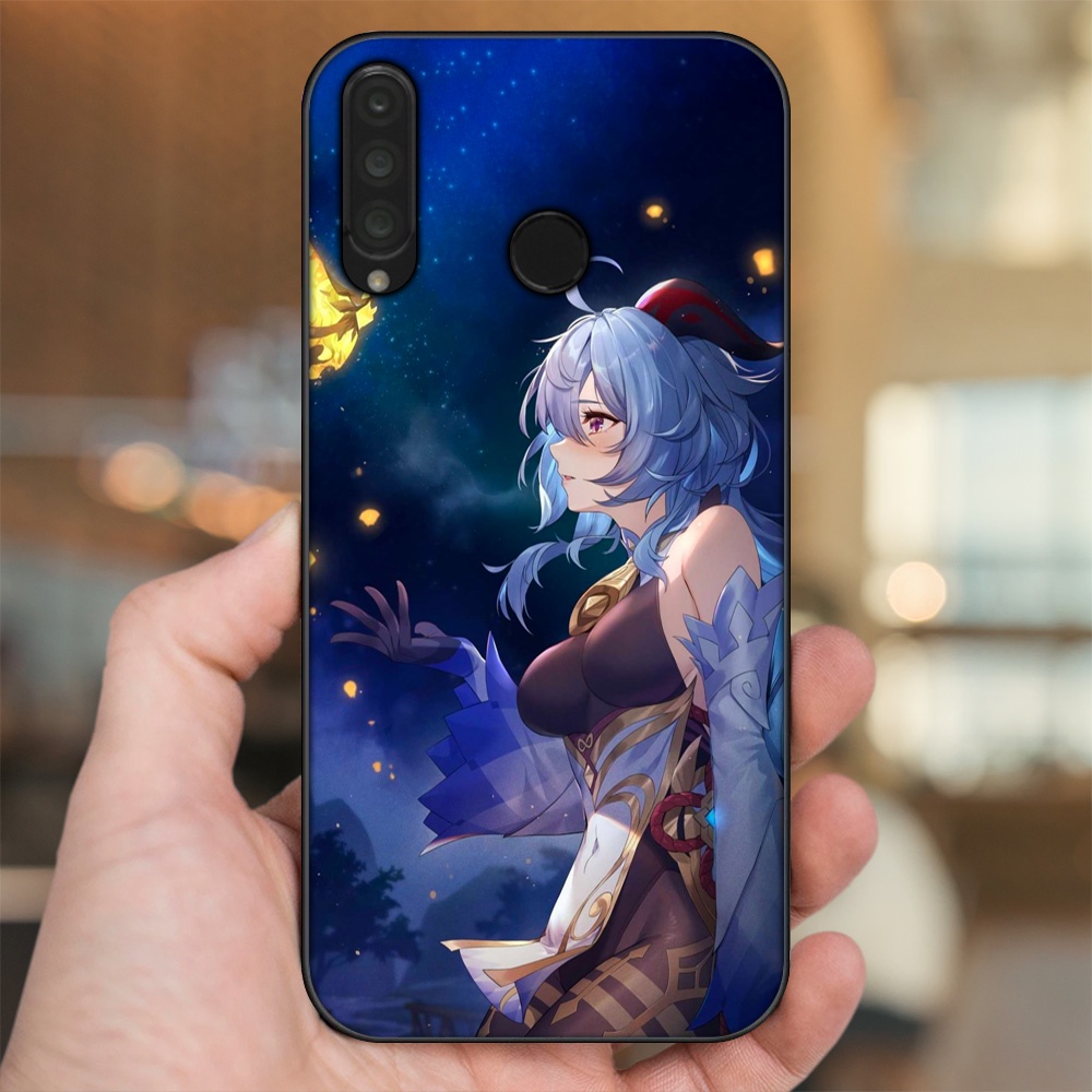 Ốp lưng Huawei P30 Lite, Nova 4e viền đen in hình Ganyu Genshin Impact