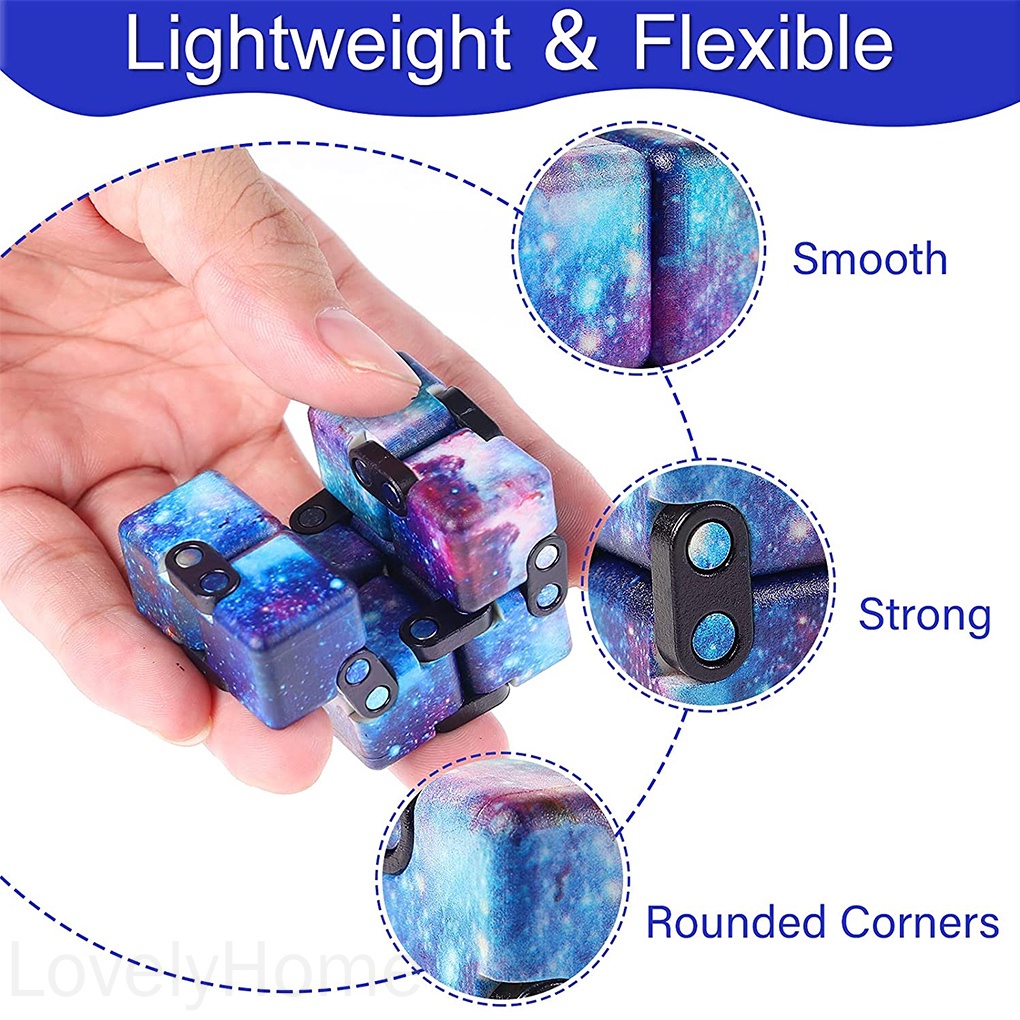 Đồ Chơi Khối Lập Phương Vô Cực Bằng Nhựa Giúp Giảm Căng Thẳng