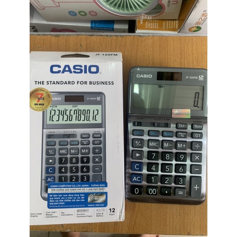 Máy Tính Casio JF120FM Để Bàn Mini Chính Hãng