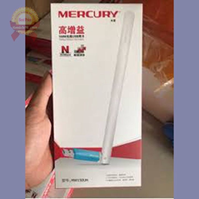 [Hàng xịn] Bộ đầu USB thu phát sóng wifi tốc độ cao Mercury MW150UH có 1 râu anten không dây và repeat cho máy tính PC l | BigBuy360 - bigbuy360.vn
