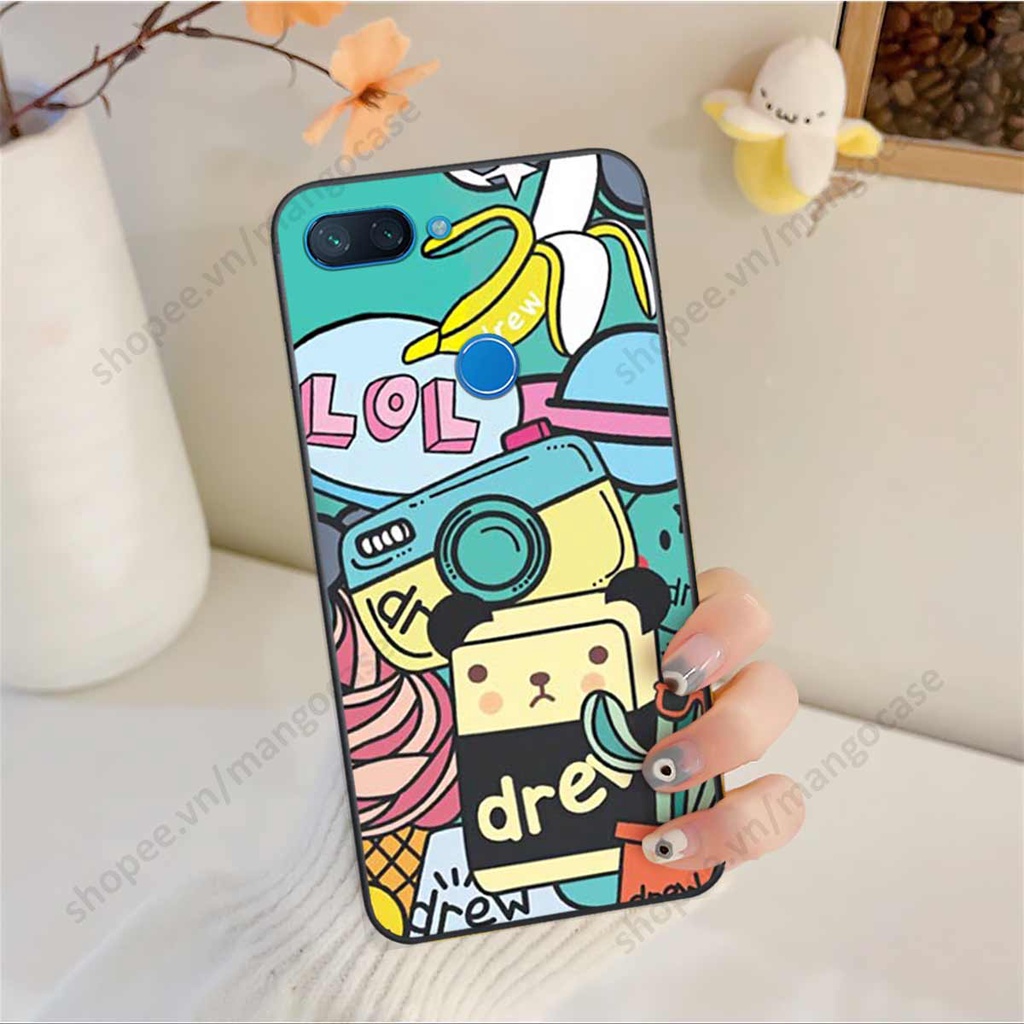 Ốp lưng điện thoại Xiaomi Mi 8 SE / Mi 8 Lite drew, kaws, bape cao cấp, vỏ ốp rẻ đẹp