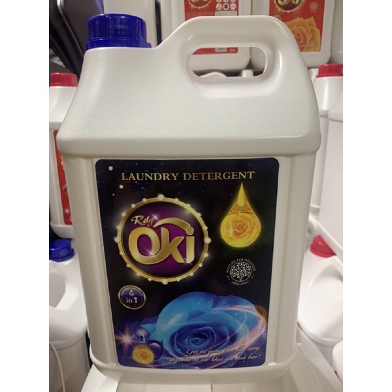 Nước giặt Oki 6in chai 10 lít