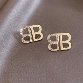 Unique B Shaped Jewelry Earrings
