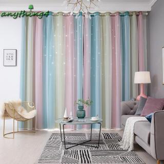 Rèm cửa màu gradient dùng trang trí phòng ngủ