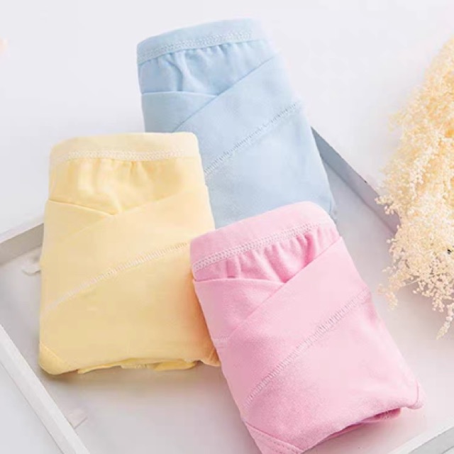 Quần lót bầu cạp chéo cotton co dãn mỗi quần 1 túi Zip QLB
