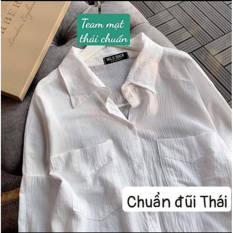ÁO SƠ MI ĐŨI-Hàng Chuẩn thái Lan có loại mạc Milkshop