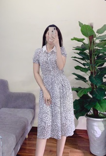 Váy xoè cổ đá sang chảnh