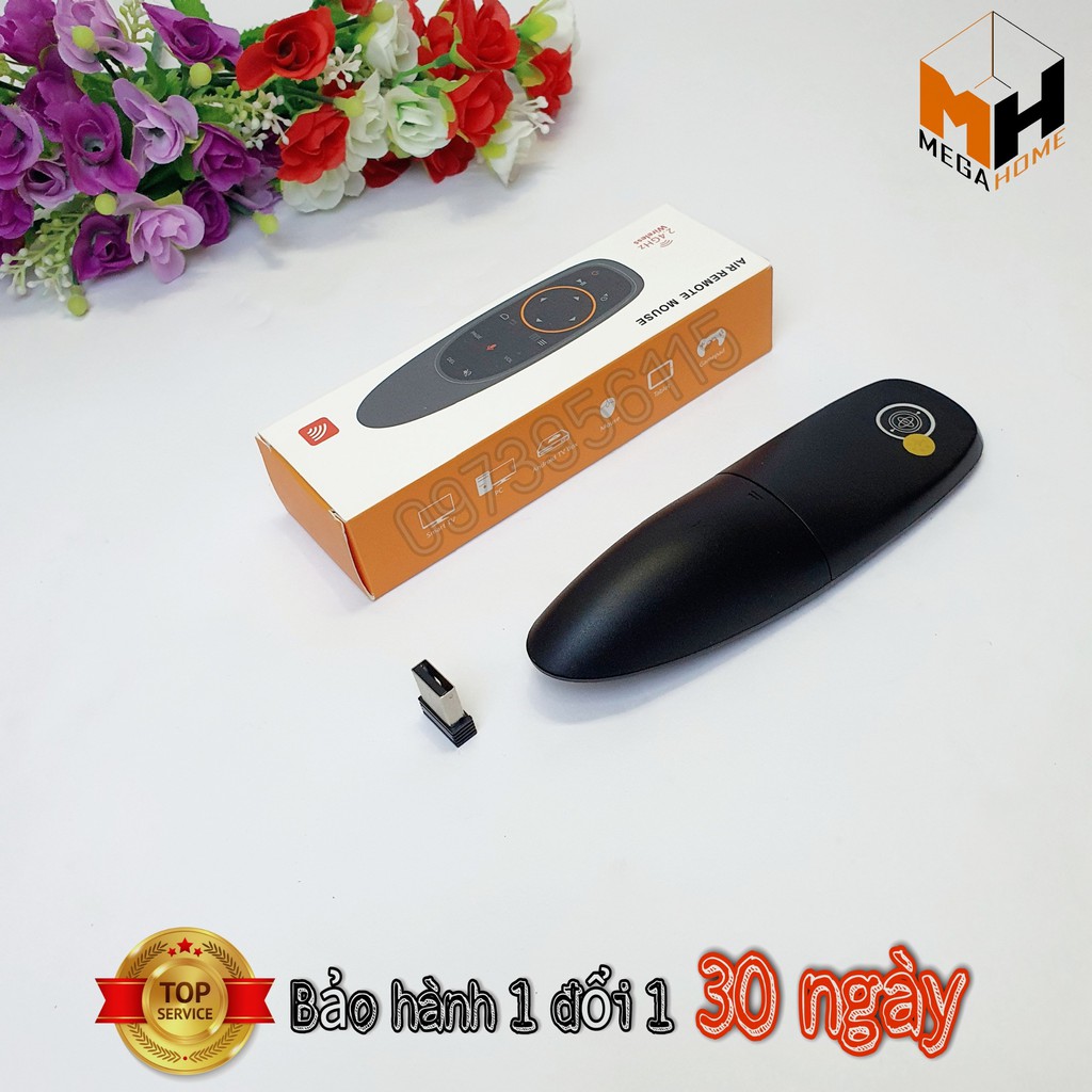 Điều khiển chuột bay tích hợp giọng nói G10S, dùng cho đầu Android tivi box, Android tivi, học lệnh từ điều khiển bất kì