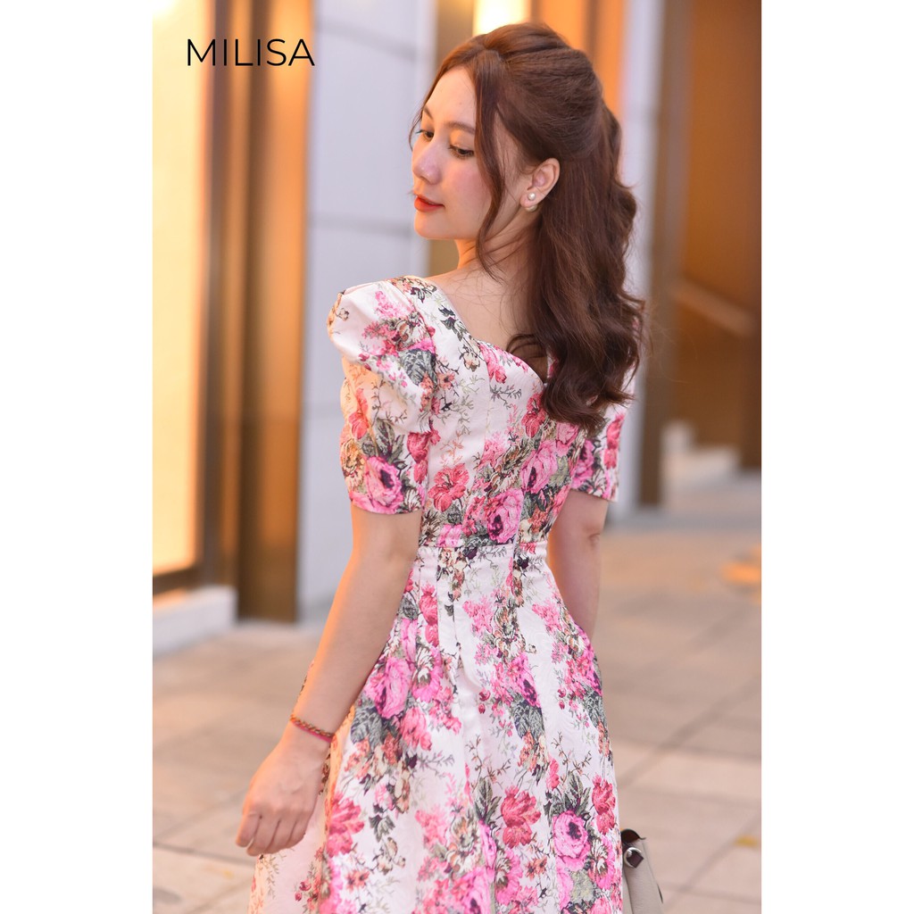 Váy Đầm Hoa Tafta MILISA DHM1001-6