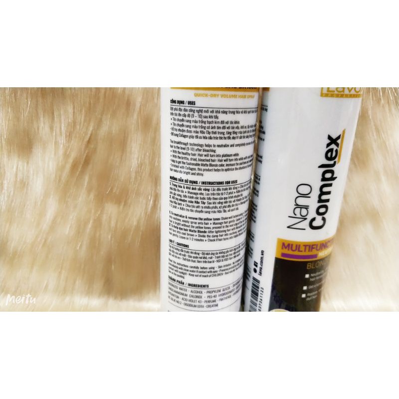 Sữa Xịt nước dưỡng tóc LAVOX NANO complex 180ml siêu phục hồi mềm mượt không bết rít hương thơm nước hoa dịu dàng