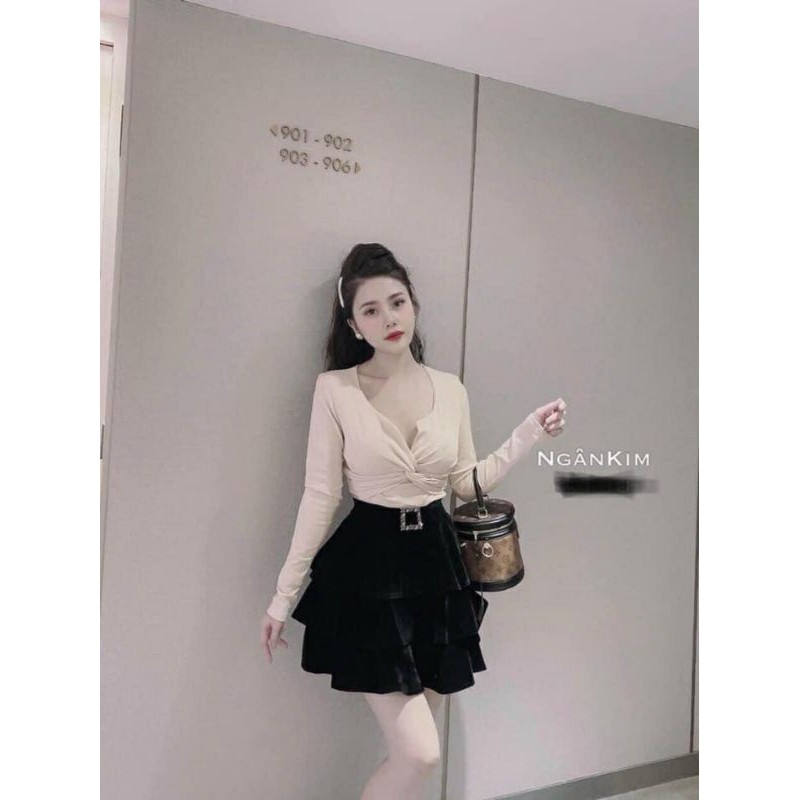 Chân Váy Nhung 3 Tầng Đính Đá...156..Cao Cấp { Bán Sỉ } | BigBuy360 - bigbuy360.vn