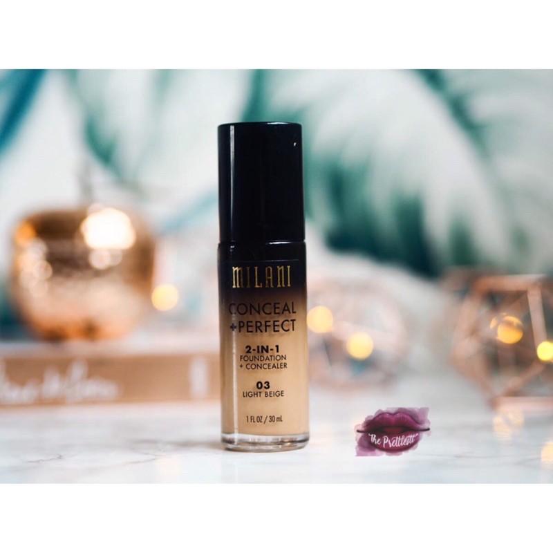 Kem nền Milani Concealer + Perfect 2 in 1 Foundation Concealer +2% phí bán hàng | BigBuy360 - bigbuy360.vn