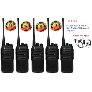 Bộ 5 Bộ đàm ABS CP838 (Siêu bền, Loa chống từ tính, Pin dung lượng lớn, cự ly liên lạc xa)