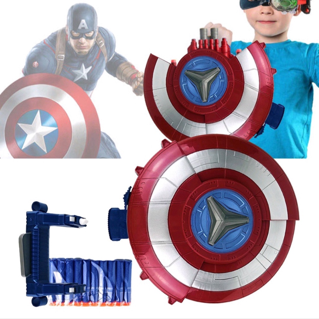 Khiên đội trưởng Mỹ, siêu anh hùng Captain Marvel Đồ Chơi Khiên