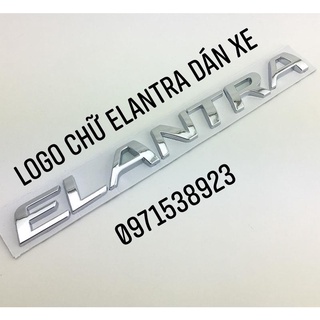 logo chữ nổi ELANTRA dán đuôi xe HYUNDAI ELANTRA