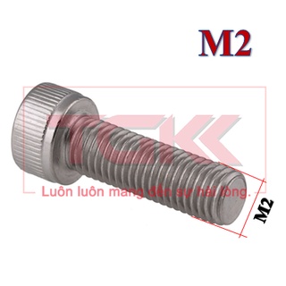 Bulong LGC (Lục giác chìm) đầu trụ inox 304 M2.0 (3mm-20mm)