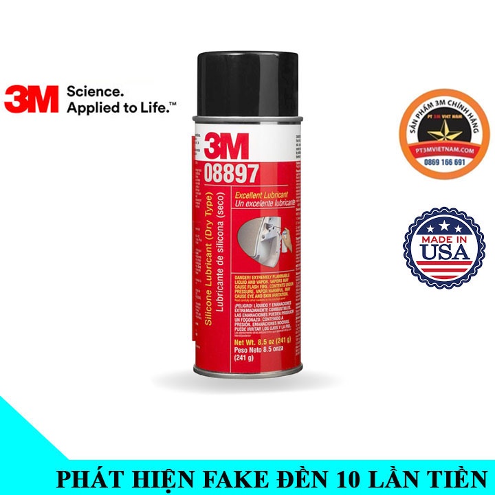 Dung dịch bôi trơn và tái tạo nhựa 3M Silicone Lubricant 08897