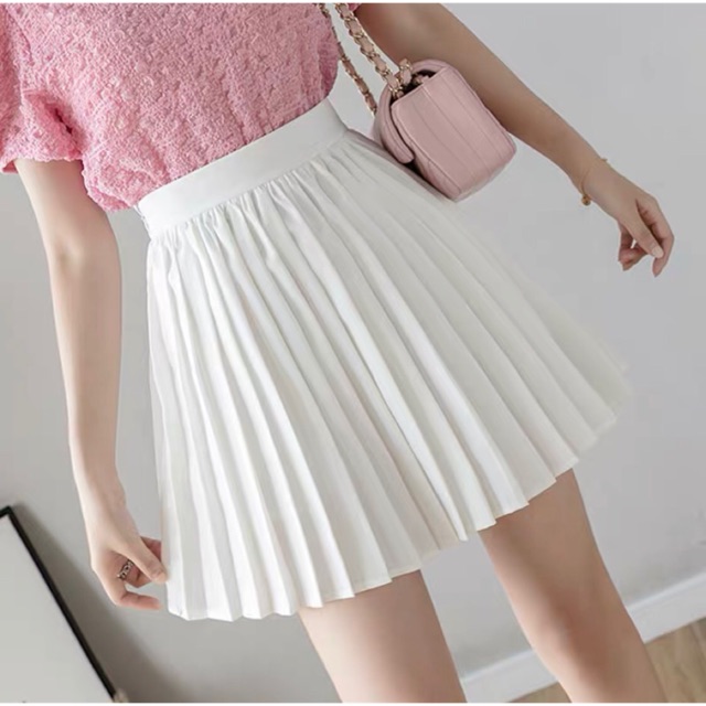 Chân váy dập ly dáng ngắn {hình chụp thật}
