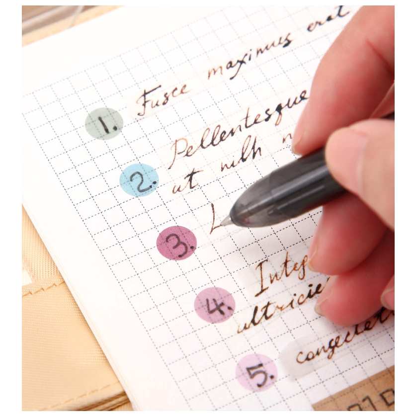 Bộ 336 Cuộn Băng Keo Giấy Washi Họa Tiết Chấm Bi Nhiều Màu Phong Cách Nhật Bản Độc Đáo DIY