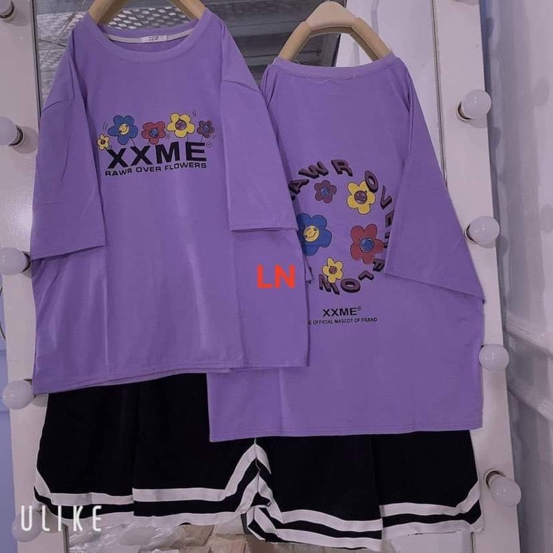 Sét áo hoa XME + quần đùi V TH6